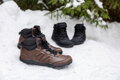 BAREFOOT BLACK/BROWN WINTER, hnědé kotníkové bosky