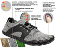 BOSKY Grey Barefoot, boso botky, šedé
