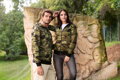 CAMO ZIPPER, dámská maskáčová mikina s kapucí