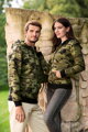 CAMO ZIPPER, dámská maskáčová mikina s kapucí