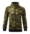 CAMO ZIPPER, maskáčová mikina s kapucí