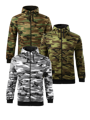 CAMO ZIPPER, maskáčová mikina s kapucí