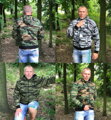 CAMO ZIPPER, maskáčová mikina s kapucí