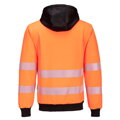 PW327, Hi-Vis mikina s kapucí na zip