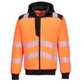 PW327, Hi-Vis mikina s kapucí na zip