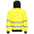 PW327, Hi-Vis mikina s kapucí na zip