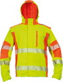 LATTON, HI-VIS softshellová bunda 2 v 1