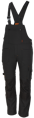 EREBOS BIBPANTS BLACK, černé laclové kalhoty