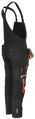 EREBOS BIBPANTS BLACK, černé laclové kalhoty