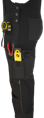 EREBOS BIBPANTS BLACK, černé laclové kalhoty