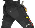 EREBOS BIBPANTS BLACK, černé laclové kalhoty