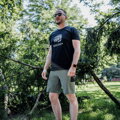 KRATOS SHORTS GREEN/BLACK, kraťasy