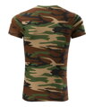 Camouflage, maskáčové tričko s krátkým rukávem