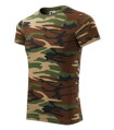 Camouflage, maskáčové tričko s krátkým rukávem