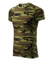 Camouflage, maskáčové tričko s krátkým rukávem