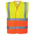 C481, Hi-Vis dvoubarevná vesta žluto/oranžová