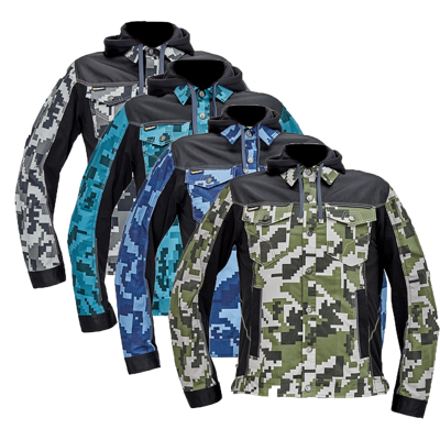 NEURUM CAMOUFLAGE, pracovní bunda s kapucí