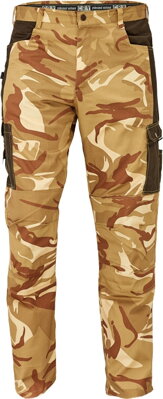 CRAMBE maskáčové kalhoty do pasu camouflage béžové