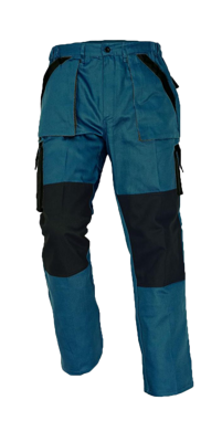 MAX, pracovní montérkové kalhoty, zelená/černá