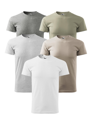 Malfini BASIC, Pánské Adler tričko s krátkým rukávem - světlé odstíny