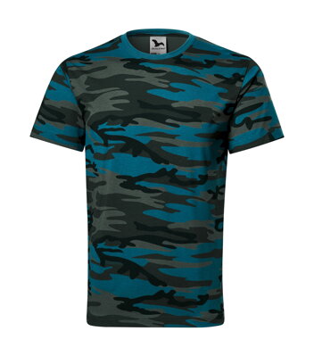CAMOUFLAGE petrol, maskáčové tričko