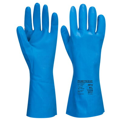 A814, nitrilové chemické rukavice