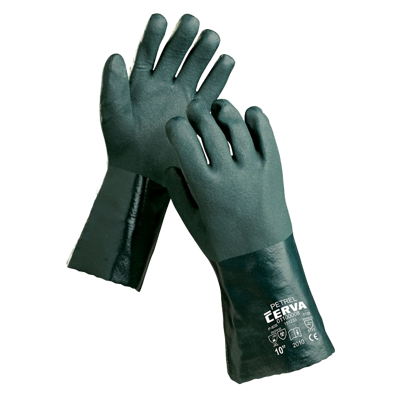 PETREL Chemické celomáčené rukavice 