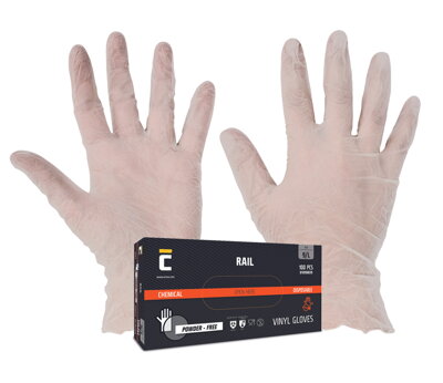 RAIL, nepudrované jednorázové rukavice, 100 ks