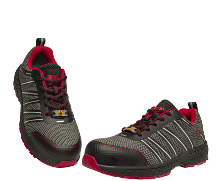 VECTRA S1P ESD NM GREY/RED, ultralehká polobotka