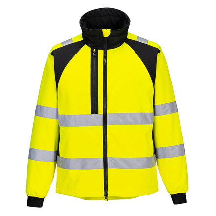 WX2 Eco Hi-Vis CD875, výstražná softshellová bunda