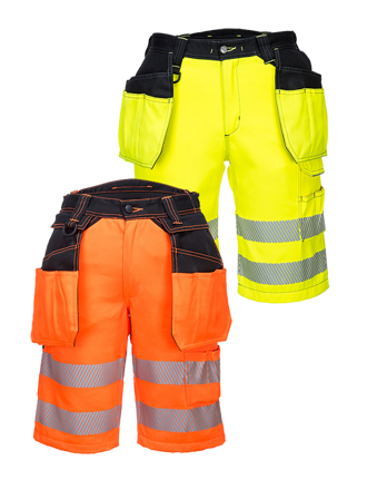 PW343 Hi-Vis Holster, reflexní kraťasy