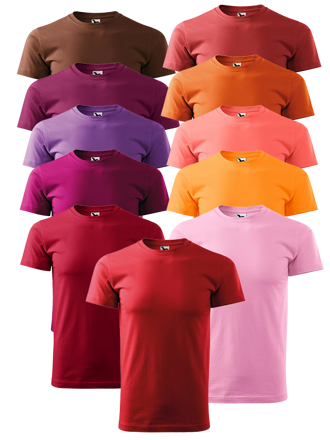 Malfini BASIC 129, pánské Adler tričko - červené odstíny