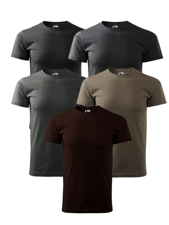 Malfini BASIC, Pánské Adler tričko s krátkým rukávem - tmavé odstíny