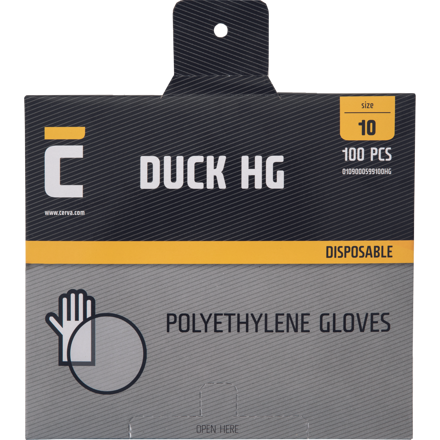 DUCK HG, jednorázové polyethylenové rukavice