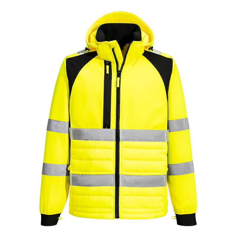 WX2 Eco Hi-Vis Hybrid CD863, výstražná baffle bunda