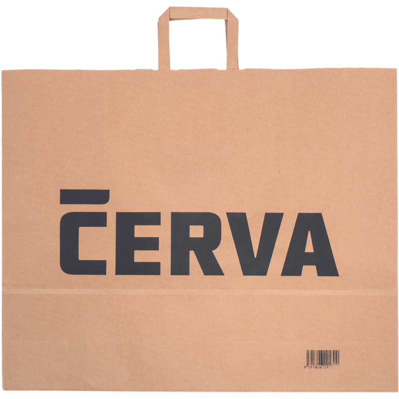 CERVA, papírová taška přírodní 54x14x44 cm