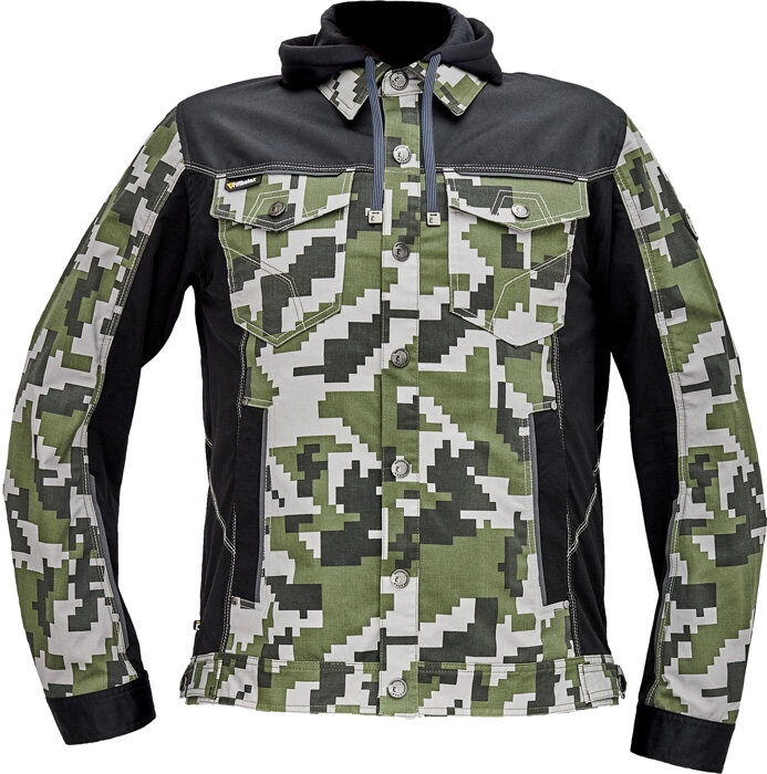 NEURUM CAMOUFLAGE, pracovní bunda s kapucí