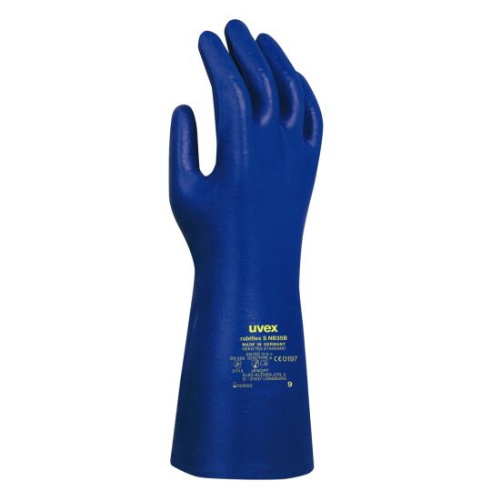 UVEX Rubiflex S NB35B, chemicky odolné rukavice