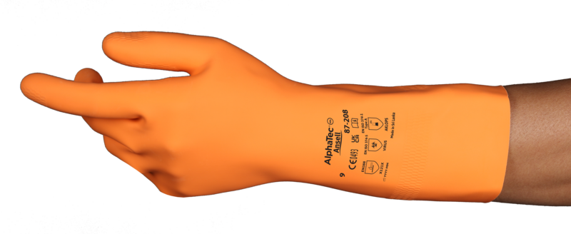 ALPHATEC 87-208, rukavice z přírodního latexu