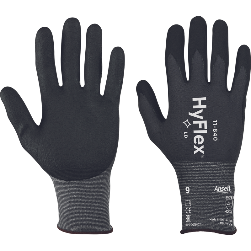 HYFLEX 11-840, povrstvené rukavice 