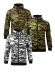 CAMO ZIPPER, maskáčová mikina s kapucí