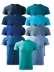 Malfini BASIC, Pánské Adler tričko s krátkým rukávem - modré odstíny