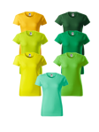Malfini BASIC, Dámské Adler tričko s krátkým rukávem - zelené odstíny