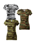CAMO PURE, dámské maskáčové tričko