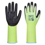 Zelené neprořezné rukavice s dlouhou manžetou A632