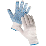 PLOVER, pletené rukavice s PVC terčíky, 12 párů